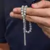 Gümüş Yuvarlak Erkek Tesbih