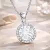 Gümüş Yuvarlak Montür Kadın Kolye