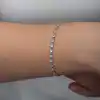 Gümüş Zirkon Taşlı Kadın Bileklik