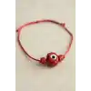 Handmade Bohem Kırmızı Nazar Kolye