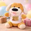 Happy Birthday Tişörtlü Peluş Oyuncak Köpek