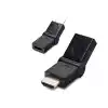 Hdmi Erkek Dişi Mafsallı Adaptör - Siyah HDX1257