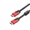 Hdmi Kablo 1.5 M - Siyah Kırmızı HDX2012