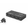 Hdmi Splitter 4K 3D 1 In 2 Out - Siyah HDX1295