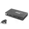Hdmi Usb Kvm Switch 2 Port Hdmi 4 Port Usb Dahili Kablolu - Siyah HDX1373