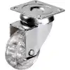 Hts 301 - 50x20 mm Şeffaf Makaralı Tablalı Teker