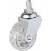 Hts 326 - 50x20 mm Şeffaf Makaralı Vidalı Teker 4 Adet