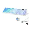 Kablosuz Mekanik Klavye Rgb Blue Switch 95 Tuş - Mavi Beyaz MF1705M