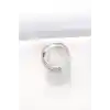 Kalın Silver Renk Ayarlanabilir Yüzük