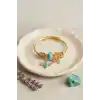 Kalp ve Arı Model Mavi Charmlı Bileklik