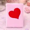 Kalpli Pembe Peluş Defter