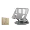 Karbon Çelik 360 Derece Dönebilen Ergonomik Laptop Standi - Gri HDX8018