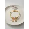 Kedili Model Pembe Charmlı Bileklik