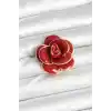 Kırmızı Gül Model Broş