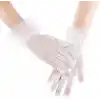 Kısa Boy Güpürlü Beyaz Puantiyeli Tül Eldiven Beyaz Renk