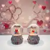 Love Tasarımlı Işıklı Mini Kar Küresi