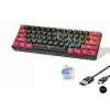Mekanik Rgb Klavye Blue Switch - Siyah Kırmızı MF1701BR