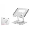 Metal 360 Derece Dönebilen Kompakt Tablet Ve Laptop Standi - Silver HDX8020