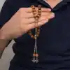 Metal Püsküllü Zeytin Ağacı Tesbih