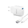 Micro Usb Qc 3.0 Hızlı Şarj Seti 18W 3.4A Usb Adaptörlü - Beyaz ND1009