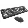 Mofii No666 Siyah Gri Klavye Mouse Set