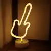 Neon Gitar Masa Lambası Pil + USB