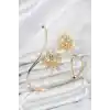 Pazu Bileklik Gold Renk Pirinç Lotus Model