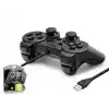 Pc Uyumlu Kablolu Usb Gamepad Oyun Kolu - Siyah W201S