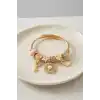 Pembe Charmlı Model Kadın Bileklik