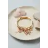 Pembe Kelebek Model Charmlı Bileklik