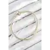 Pirinç Charm Topcuk Model Gold Renk Kadın Bileklik