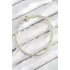 Pirinç Charm Topcuk Model Gold Renk Kadın Bileklik