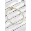 Pirinç Charm Topcuk Model Gold Renk Kadın Bileklik