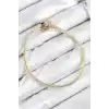 Pirinç Charm Zirkon Taşlı Yıldız Model Gold Renk Kadın Bileklik