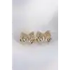 Pirinç Gold Renk Fiyonk Küpe