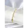 Pirinç Gold Renk Kadın Manifest Bileklik