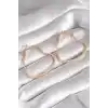 Pirinç Gold Renk Kalp Model Kadın Küpe