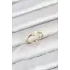 Pirinç Gold Renk Kalpli Kadın Yüzük