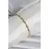 Pirinç Gold Renk Kemik Model Kadın Bileklik