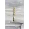 Pirinç Gold Renk Kemik Model Kadın Bileklik