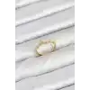 Pirinç Gold Renk Manifest Kadın Yüzük