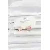 Pirinç Gold Renk Pembe Çiçek Model Çocuk Küpe