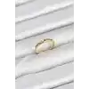 Pirinç Gold Renk Renkli Zirkon Taşlı Kadın Yüzük