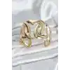 Pirinç Gold Renk Vintage Kadın Bileklik