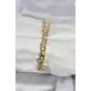 Pirinç Gold Renk Yıldız Model Kadın Bileklik