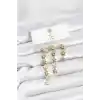 Pirinç Gold Renk Yıldız Model YSX Trio Küpe Seti