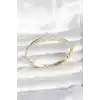 Pirinç Gold Renk Zirkon Taşlı Çivi Model Kadın Kelepçe Bileklik