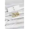 Pirinç Gold Renk Zirkon Taşlı Halka Yılan Model YSX Trio Küpe Seti