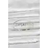 Pirinç Gümüş Renk Baget Zirkon Taşlı Objeli Kadın Bileklik