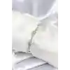 Pirinç Gümüş Renk Halley Yıldız Model Kadın Bileklik